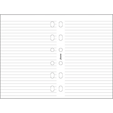 Kalendárium betét, jegyzetlap, A5, vonalas, FILOFAX, fehér Kalendárium betét, jegyzetlap, A5, vonalas, FILOFAX, fehér