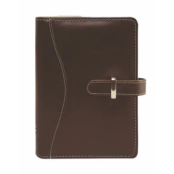 Kalendárium, gyűrűs, betétlapokkal, "L", műbőr, SATURNUS, "437", barna Kalendárium, gyűrűs, betétlapokkal, "L", műbőr, SATURNUS, "437", barna