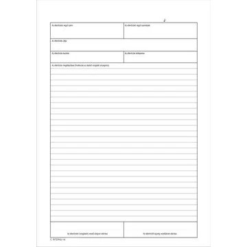 Nyomtatvány, ellenőrzési napló, 25x3, A4, VICTORIA PAPER "C.18-72", 10 tömb/csomag Nyomtatvány, ellenőrzési napló, 25x3, A4, VICTORIA PAPER "C.18-72", 10 tömb/csomag