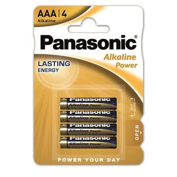 Elem, AAA mikro, 4 db, PANASONIC "Alkaline power" Elem, AAA mikro, 4 db, PANASONIC "Alkaline power"