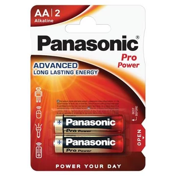 Elem, AA ceruza, 2 db, PANASONIC "Pro power" Elem, AA ceruza, 2 db, PANASONIC "Pro power"
