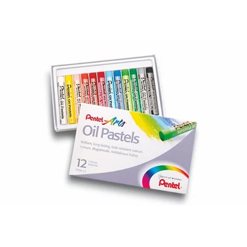 Olajpasztell kréta, PENTEL, "Arts", 12 különböző szín Olajpasztell kréta, PENTEL, "Arts", 12 különböző szín