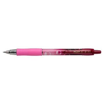 Zseléstoll, 0,32 mm, nyomógombos, PILOT "G-2 Pink Bubble", kék