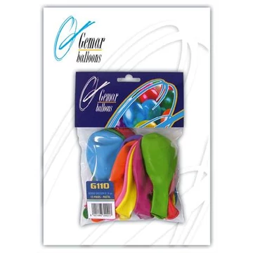 Léggömb, 19 cm, vegyes szín, 10 db/csomag