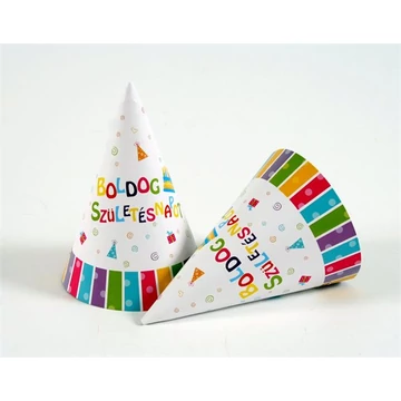 Csákó, papír, "Boldog születésnapot" Csákó, papír, "Boldog születésnapot"