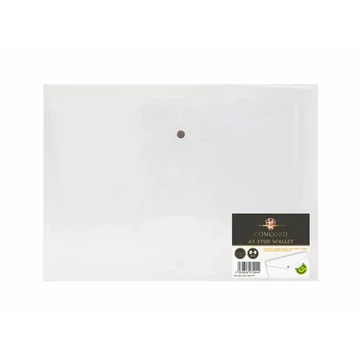 Irattartó tasak, A3, PP, patentos, PUKKA PAD "Concord", áttetsző Irattartó tasak, A3, PP, patentos, PUKKA PAD "Concord", áttetsző