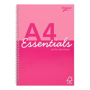 Spirálfüzet, A4, vonalas, 80 lap, PUKKA PAD "Unipad Essentials Jotta", vegyes Spirálfüzet, A4, vonalas, 80 lap, PUKKA PAD "Unipad Essentials Jotta", vegyes