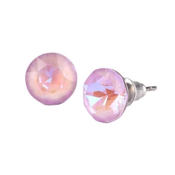Fülbevaló, orgonalila opál SWAROVSKI® kristállyal, 8 mm, ART CRYSTELLA® Fülbevaló, orgonalila opál SWAROVSKI® kristállyal, 8 mm, ART CRYSTELLA®