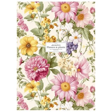 Füzet, tűzött, A4, kockás, 80 lap, SHKOLYARYK "Flowers and plants", vegyes Füzet, tűzött, A4, kockás, 80 lap, SHKOLYARYK "Flowers and plants", vegyes