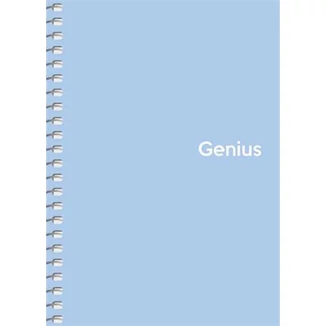 Spirálfüzet, A6, kockás, 80 lap, PP borító, SHKOLYARYK "Genius Pastel", vegyes