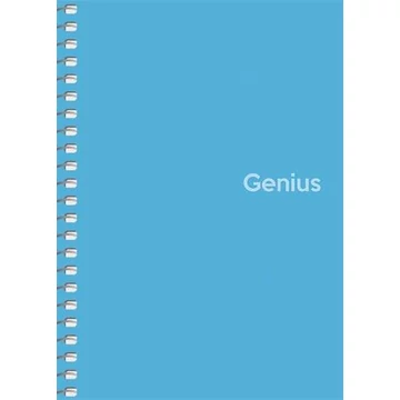 Spirálfüzet, A6, kockás, 80 lap, PP borító, SHKOLYARYK "Genius", vegyes