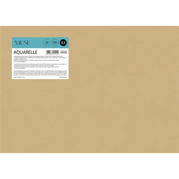 Rajzlap, akvarell, papírtokban, A3+, 300 g, 20 lap, SHKOLYARYK "Aquarelle Muse"