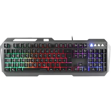 Billentyűzet, vezetékes, gaming, fém, USB, HUN, SPEEDLINK "LUNERA RGB Rainbow", fekete Billentyűzet, vezetékes, gaming, fém, USB, HUN, SPEEDLINK "LUNERA RGB Rainbow", fekete