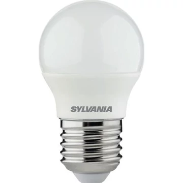 LED izzó, E27, kisgömb, 4,2W, 470lm, 4000K (HF), SYLVANIA "ToLEDo"