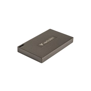 SSD (külső memória) 512GB, USB-C 3.2 Gen2, VERBATIM "Metal Mini SSD", fekete SSD (külső memória) 512GB, USB-C 3.2 Gen2, VERBATIM "Metal Mini SSD", fekete