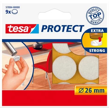 Filckorong, karcolásgátló, 26 mm, TESA "Protect®", fehér