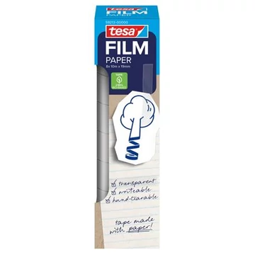 Ragasztószalag, írható, papír, 19 mm x 10 m, TESA "Tesafilm", átlátszó Ragasztószalag, írható, papír, 19 mm x 10 m, TESA "Tesafilm", átlátszó