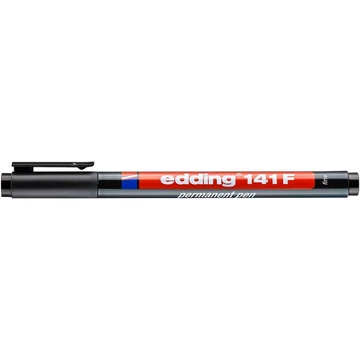 Alkoholos marker, OHP, 0,6 mm, EDDING "141 F", fekete Alkoholos marker, OHP, 0,6 mm, EDDING "141 F", fekete