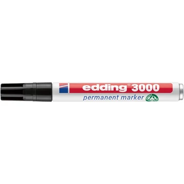 Alkoholos marker, 1,5-3 mm, kúpos, EDDING "3000", fekete