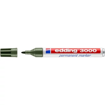 Alkoholos marker, 1,5-3 mm, kúpos, EDDING "3000", olívazöld