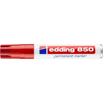 Alkoholos marker, 5-16 mm, vágott, EDDING "850", piros