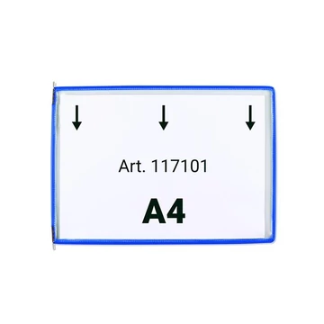 Bemutatótábla A4, fekvő, felül nyitott, DJOIS, kék Bemutatótábla A4, fekvő, felül nyitott, DJOIS, kék