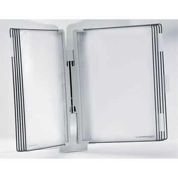 Bemutatótábla tartó, fali, 10 db bemutatótáblával, DJOIS "Design", szürke Bemutatótábla tartó, fali, 10 db bemutatótáblával, DJOIS "Design", szürke