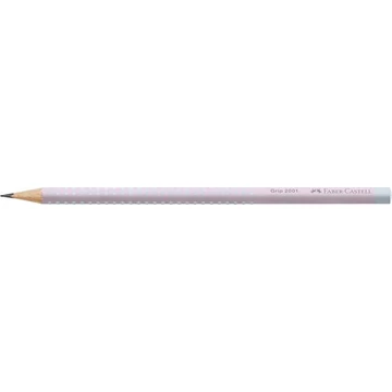 Grafitceruza, B, háromszögletű, FABER-CASTELL "Grip 2001 Flow", rózsaszín-égkék