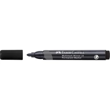 Alkoholos marker, 2,8 mm, kúpos, FABER-CASTELL "Multimark Winner 23", fekete