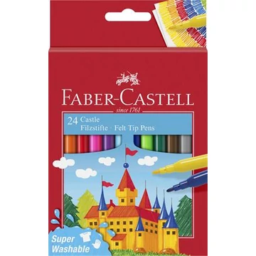 Filctoll készlet, FABER-CASTELL, 24 különböző szín "Castle" Filctoll készlet, FABER-CASTELL, 24 különböző szín "Castle"