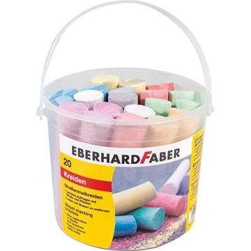 Aszfaltkréta, 20 darabos, EBERHARD FABER, 8 különböző szín