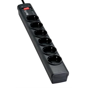 Elosztó, 6 aljzat, túlfeszültségvédő elosztó, EATON "Protection Strip" Elosztó, 6 aljzat, túlfeszültségvédő elosztó, EATON "Protection Strip"