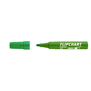 Flipchart marker, 1-3 mm, kúpos, ICO "Artip 11", zöld