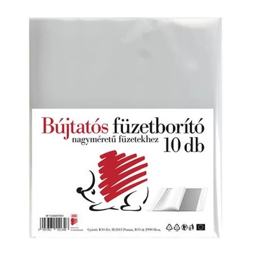 Füzetborító, A4, PP, víztiszta, ICO "Süni", 10 db/csomag