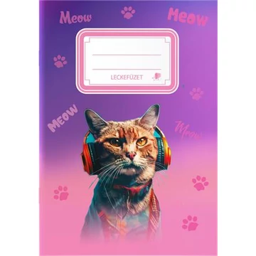 Füzet, tűzött, A5, lecke, 34 lap, ICO "Süni", cicás Füzet, tűzött, A5, lecke, 34 lap, ICO "Süni", cicás