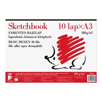 Skiccfüzet, A3, 190 g, ICO "Süni" Skiccfüzet, A3, 190 g, ICO "Süni"