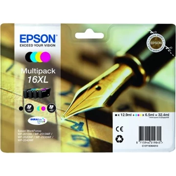 T16364010 Tintapatron multipack Workforce WF2540WF nyomtatóhoz, EPSON, b+c+m+y, 32,4ml T16364010 Tintapatron multipack Workforce WF2540WF nyomtatóhoz, EPSON, b+c+m+y, 32,4ml
