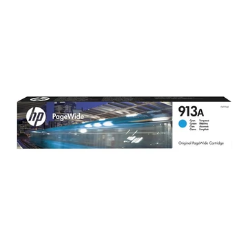 F6T77AE Tintapatron PageWide 352, 377, PageWide Pro 452, 477 nyomtatókhoz, HP 913, cián, 3,5k
