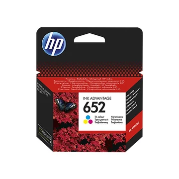 F6V24AE Tintapatron Deskjet Ink Advantage 1115 nyomtatókhoz, HP 652, színes, 200 oldal F6V24AE Tintapatron Deskjet Ink Advantage 1115 nyomtatókhoz, HP 652, színes, 200 oldal