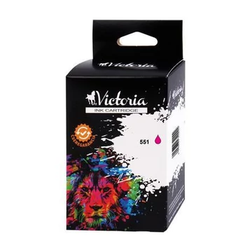 CLI-551 Tintapatron Pixma iP7250, MG5450, MG6350 nyomtatókhoz, VICTORIA TECHNOLOGY, magenta, 11ml