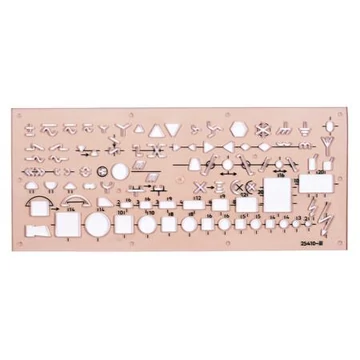 Elektronikai sablon, műanyag, KOH-I-NOOR "703071"