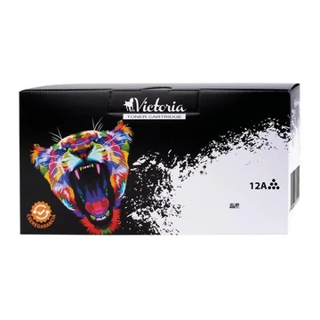 Q2612A Lézertoner LaserJet 1010, 1012, 1015 nyomtatókhoz, VICTORIA TECHNOLOGY 12A, fekete, 3k