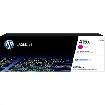 W2033X Lézertoner Color LaserJet Pro M454, MFP M479 nyomtatókhoz, HP 415X, magenta, 6k W2033X Lézertoner Color LaserJet Pro M454, MFP M479 nyomtatókhoz, HP 415X, magenta, 6k