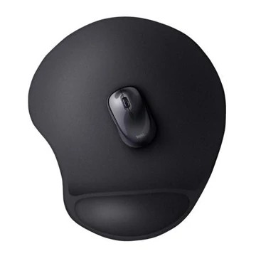 Egéralátét, csuklótámasszal, géltöltésű, TRUST "Bigfoot XL", fekete Egéralátét, csuklótámasszal, géltöltésű, TRUST "Bigfoot XL", fekete