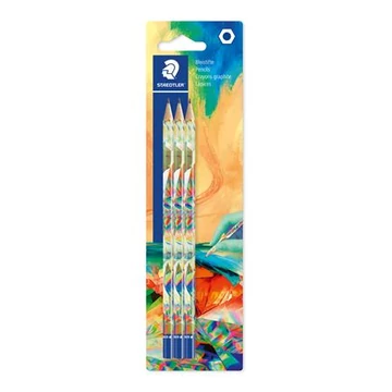 Grafitceruza készlet, HB, hatszögletű, STAEDTLER "170 BK3-2", Multiverzum