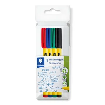 Tűfilc készlet, 0,6 mm, STAEDTLER "Noris® 307", 4 különböző szín