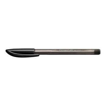 Golyóstoll, 0,3 mm, kupakos, STAEDTLER "Ball 432", fekete