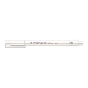 Dekormarker, 1-2 mm, kúpos, STAEDTLER "8323", fehér Dekormarker, 1-2 mm, kúpos, STAEDTLER "8323", fehér