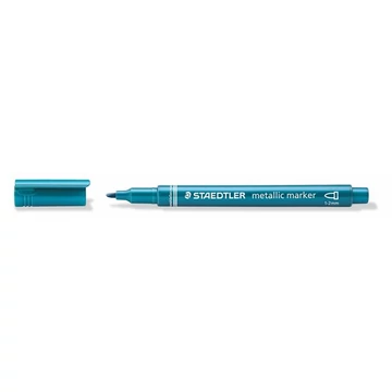 Dekormarker, 1-2 mm, kúpos, STAEDTLER "8323", metálkék Dekormarker, 1-2 mm, kúpos, STAEDTLER "8323", metálkék