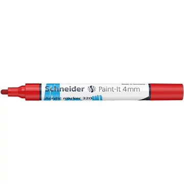 Dekormarker, akril, 4 mm, SCHNEIDER "Paint-It 320", piros